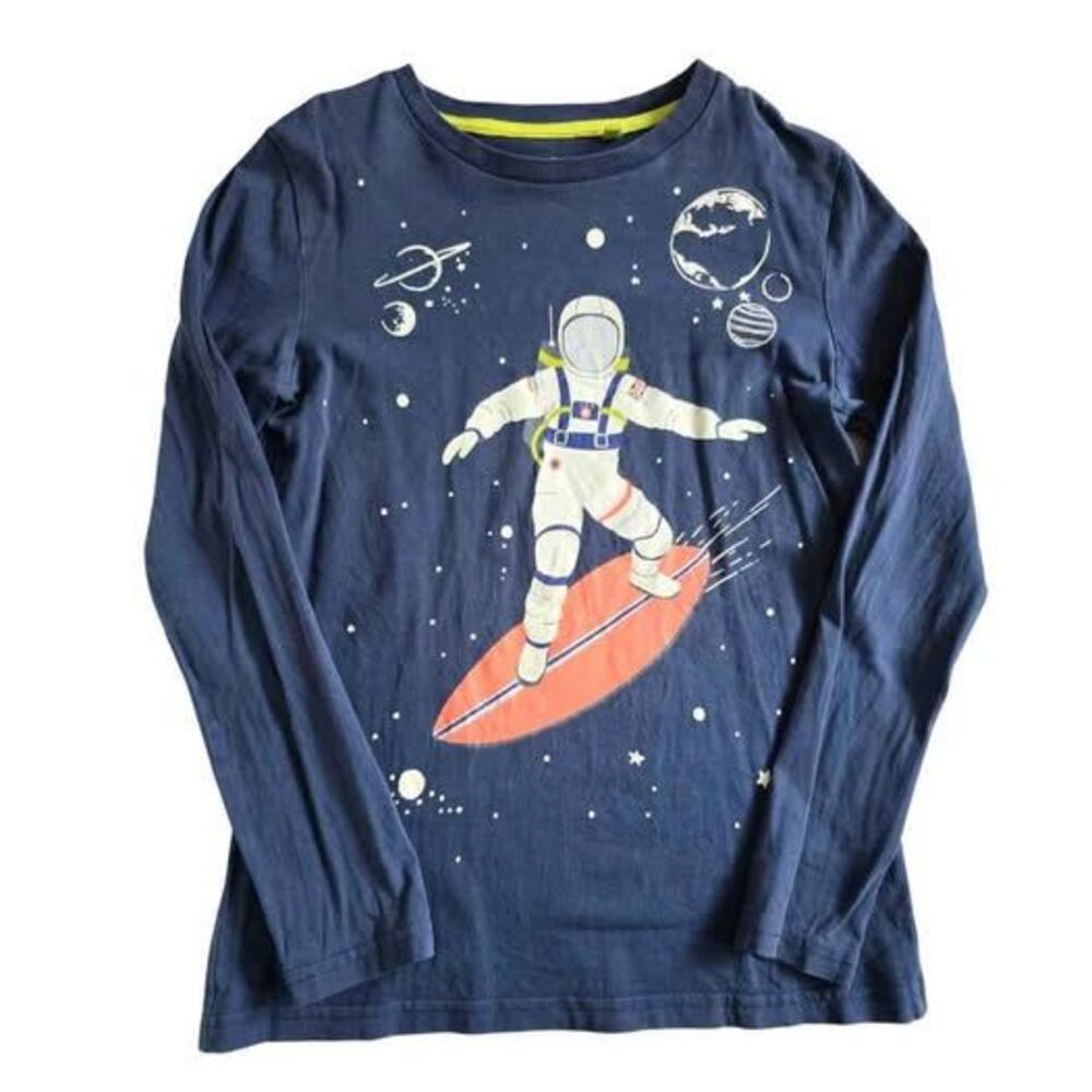 MINI BODEN Surfing Astronaut Shirt 9-10Y boys